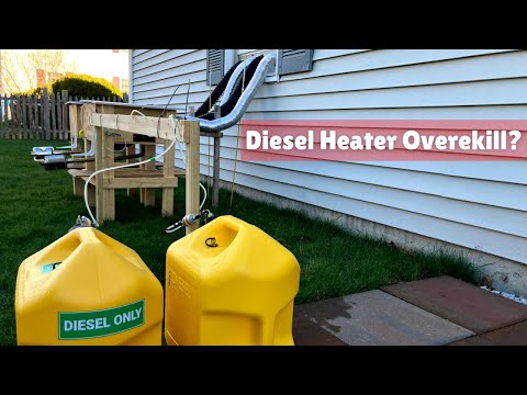 Видео: Два дизельных обогревателя для моего гаража! Излишество? Возможно. Отлично? Однозначно.