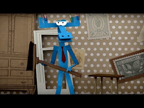 Видео: Бумажки - Невидимка (КОВРИК). Новая серия 44 / Мультик про оригами для детей