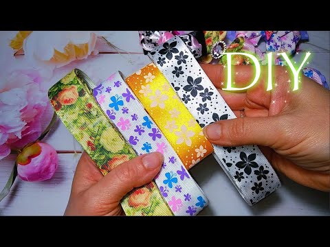 Видео: Атласные или репсовые🎀бантики под шапку🎀Канзаши для начинающих 🎀 из ленты 2,5 см,школьные бантики