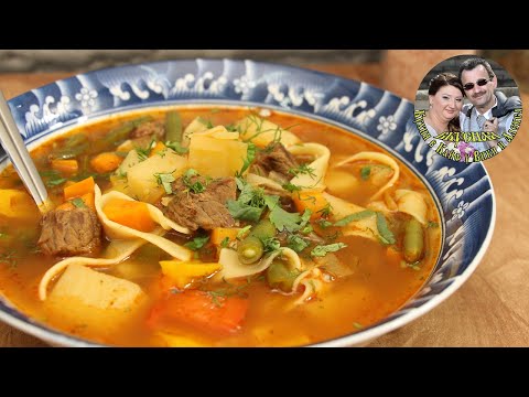 Видео: Суп с говядиной и овощами. Невероятно вкусный и ароматный. Все кто пробовал, просили добавки.
