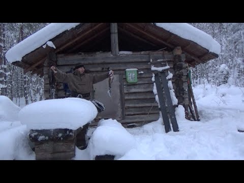 Видео: ДВА ДНЯ В ТАЙГЕ / ОХОТА НА КУНИЦУ КАПКАНАМИ / ОДИН В ТАЙГЕ /  РЫБАЛКА / ЖЕРЛИЦЫ / НАЛИМЫ / ИЗБА