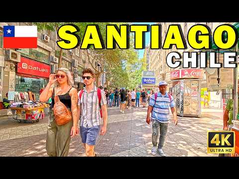 Видео: 🇨🇱 4K Прогулка по САНТЬЯГО, ЧИЛИ: Потрясающий тур по городу | 60fps HDR POV