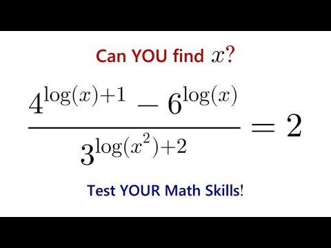 Видео: Это логарифмическое уравнение проще, чем кажется! Сможете ли вы его решить?