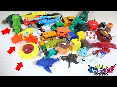 Видео: [Unitrobo] 🌵 Кактус 🐢 Черепаха 🔫 Водяной пистолет 🍝 Спагетти в сочетании с другими Unitorobo! ?