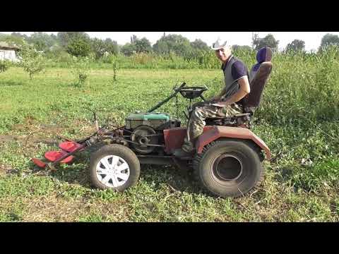 Видео: БИСТРО КОСИМ БОТВУ  РОТОРНОЙ КОСИЛКОЙ!!!
