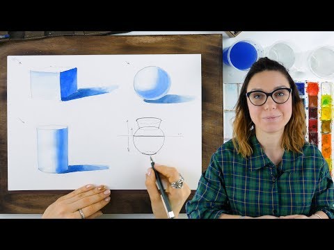 Видео: Как передать объем предмета