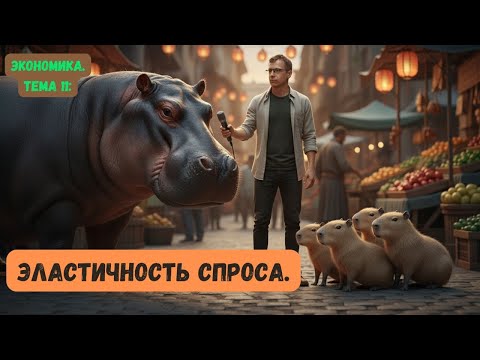 Видео: Экономика. Лекция 11: Эластичность спроса. Понимаем спрос через бегемотов и капибар!