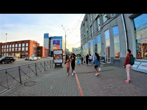 Видео: Новосибирск 4К - Вечерняя прогулка по Красному проспекту