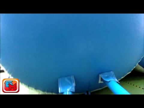 Видео: Батут "Дракон", синий, 15*7*11 м.