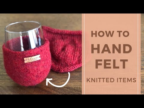 Видео: Как вязать валяные изделия вручную | Объяснение для начинающих