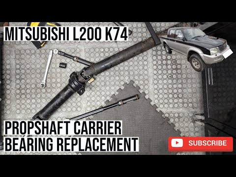 Видео: Замена подшипника карданного вала Mitsubishi L200 (MK3 K74) (4D56)