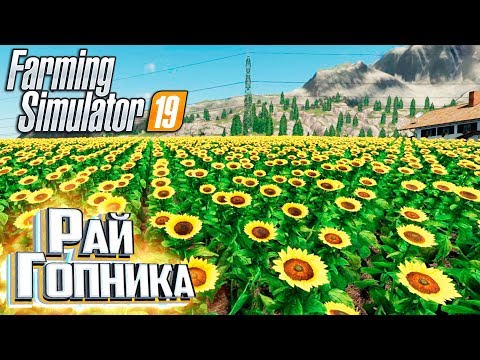 Видео: ДВА ПОЛЯ ПОДСОЛНУХОВ - #4 - FARMING SIMULATOR 19
