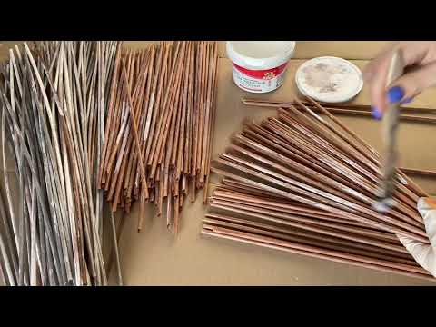 Видео: Обшарпе или как состарить трубочки при помощи эмали