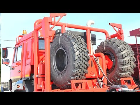 Видео: КАМАЗ, который может тянуть за собой 64 тонн
