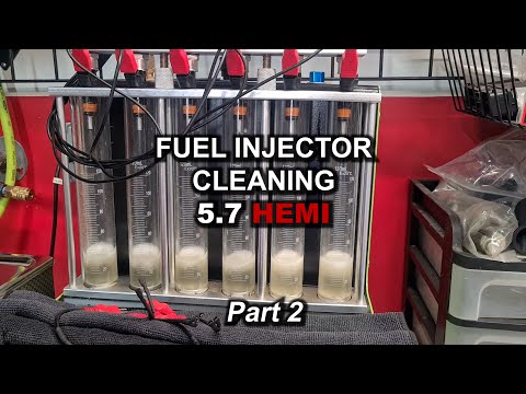 Видео: Fuel injector cleaning 5.7 HEMI. Part 2 / Чистка топливных форсунок 5.7 HEMI. Часть 2