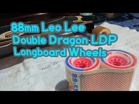 Видео: 88mm Leo Lee Double Dragon LDP Longboard Wheels. Первые впечатления