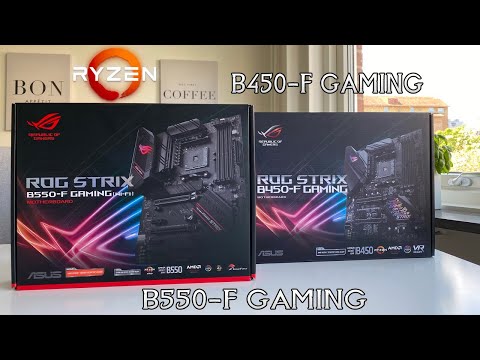 Видео: Распаковка ASUS ROG STRIX B550-F GAMING Wi-Fi. Сравнение с B450-f Gaming