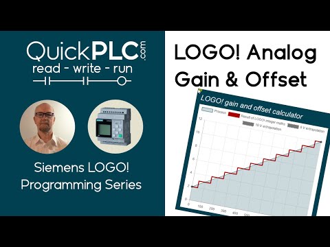 Видео: LOGO! Усиление и смещение аналогового усилителя | Программирование ПЛК Siemens