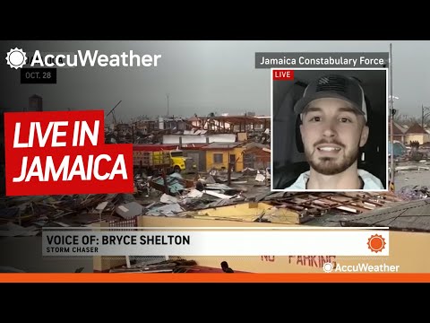 Видео: Storm Chaser в прямом эфире с Ямайки после урагана 5-й категории Мелисса