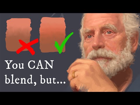 Видео: Настоящая причина, по которой смешивание «вредно» для вашей цифровой живописи