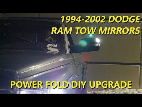 Видео: Установка полного зеркала для буксировки: (1994-2002 2-го поколения) зеркала для буксировки Dodge...