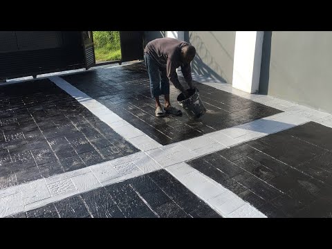 Видео: Штампованный бетонный пол и полировка.