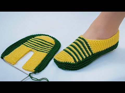 Видео: Красивые следки на двух спицах - простой способ для начинающих!