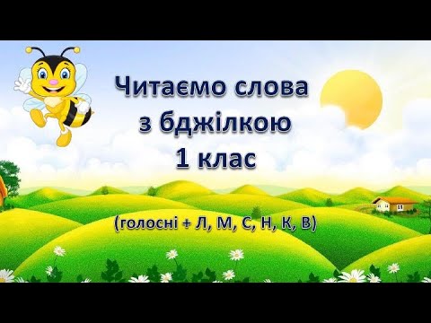 Видео: Читання слів з бджілкою