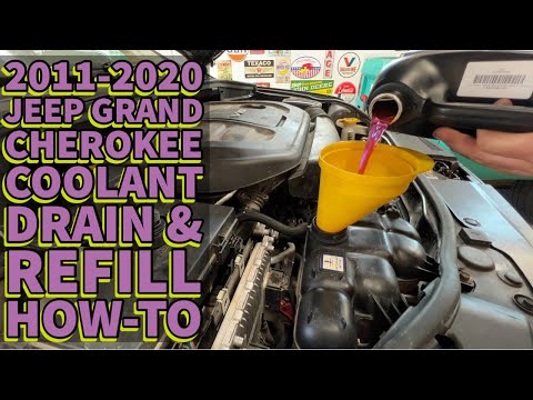 Видео: Инструкция по сливу и заправке охлаждающей жидкости в Jeep Grand Cherokee 2018 года