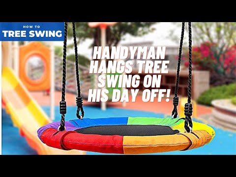 Видео: Как повесить качели на дерево | Штаб-квартира мастера на все руки |
