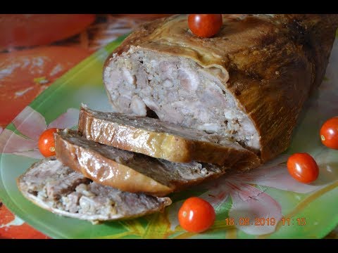 Видео: Ну ооочень вкусно ! Фаршированный желудок.