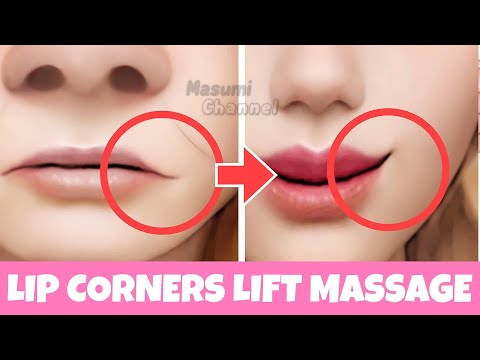 Видео: 8-минутный омолаживающий массаж лица для поднятия уголков губ, устранения обвисших уголков рта