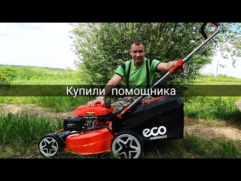 Видео: Купили помощника! Газонокосилка Eco lg-734