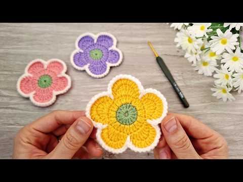 Видео: 🌸 Вязаная крючком подставка-цветок (Вязаный крючком цветок | Вязание подставки) 🧶