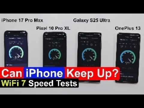 Видео: Какой флагман лучше всех справляется с Wi-Fi? iPhone 17 Pro Max против Pixel 10 Pro XL против Gal...