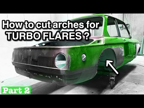 Видео: BMW 2002 Как вырезать арки крыльев для турбонаддува
