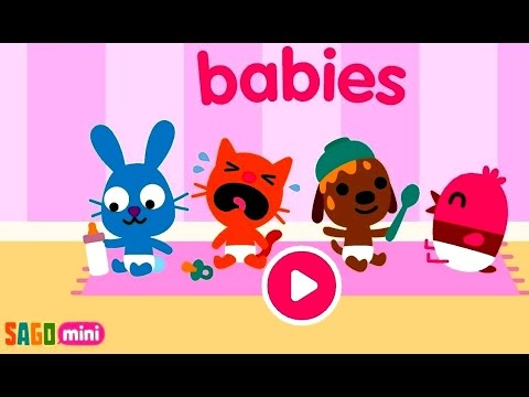 Видео: Sago Mini Babies | Sago Mini Малыши - Развивающий мультик (ИГРА) | Children's cartoon game