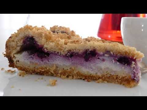 Видео: Творожный пирог с рикоттой и чёрной смородиной. Вкусный и ленивый рецепт!