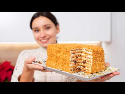 Видео: Медовик за 20 минут | Простой рецепт без раскатки коржей  | Honey Cake recipe