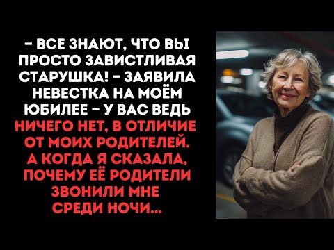 Видео: —Все знают, что вы просто завистливая старушка! — заявила невестка на моём юбилее,а когда я сказала