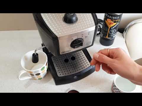 Видео: ☕ Кофеварка эспрессо DELONGHI EC 155 - делаем латте в домашних условиях