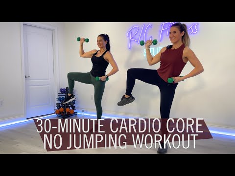 Видео: 30-МИНУТНАЯ КАРДИО ТРЕНИРОВКА ДЛЯ ОСНОВНЫХ МЫШЦ / ГАНТЕЛИ ПО ЖЕЛАНИЮ / БЕЗ ПРЫЖКОВ