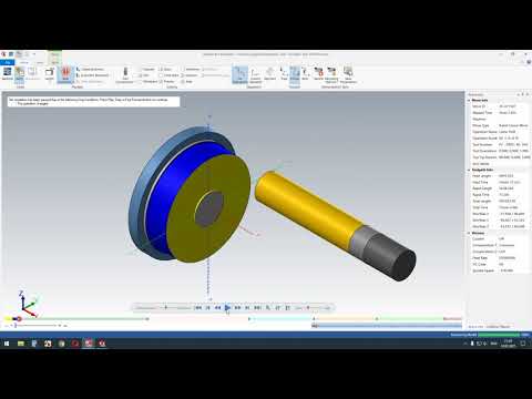 Видео: Токарная обработка с применением С оси в MasterCAM/MastreCAM CNC Turning with C-Axis