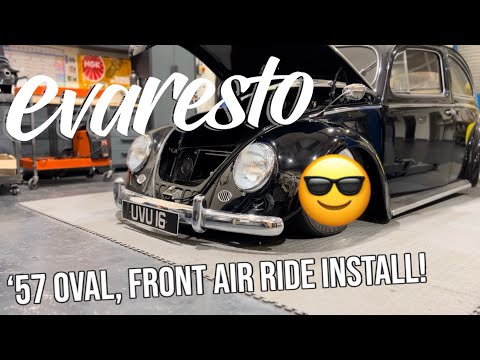 Видео: EvaResto — оснащаем наш Oval Beetle 1957 года полностью новой передней подвеской Air-Ride!