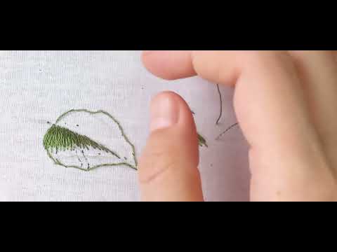 Видео: вышивка листика, разбор ошибок