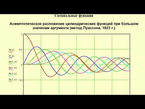 Видео: Асимптотическое разложение цилиндрических функций при большом значении аргумента