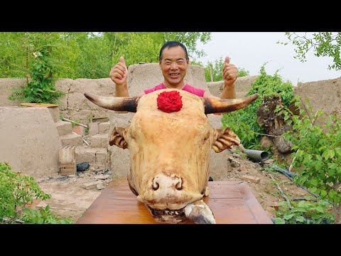 Видео: Купил коровью голову, долго тушил и устроил "пир из коровьих голов" ｜ Дядя Сельский Гурман