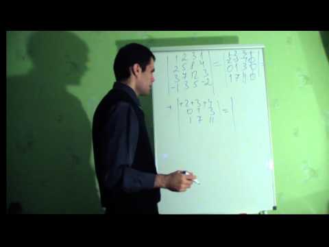 Видео: Приклад знаходження визначника старших порядків