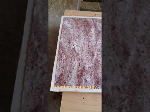 Видео: Эксперимент с рисунком для гибкого камня. Засыпка песка в контейнер.