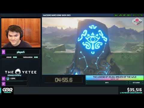 Видео: [RU] The Legend of Zelda: Breath of the Wild от Player 5 за 29:56 - AGDQ 2023